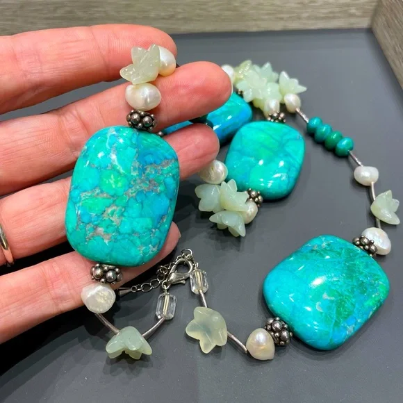 Semi Precious Stone Necklace - Picture 1 of 6